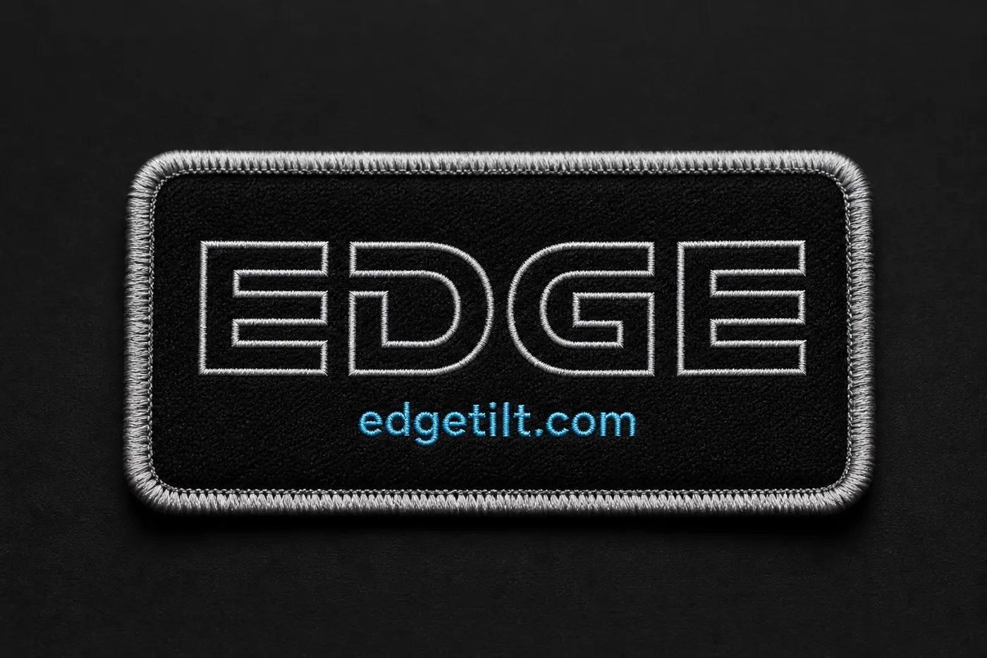 Typography study outline EDGE with cyan edgetilt.com